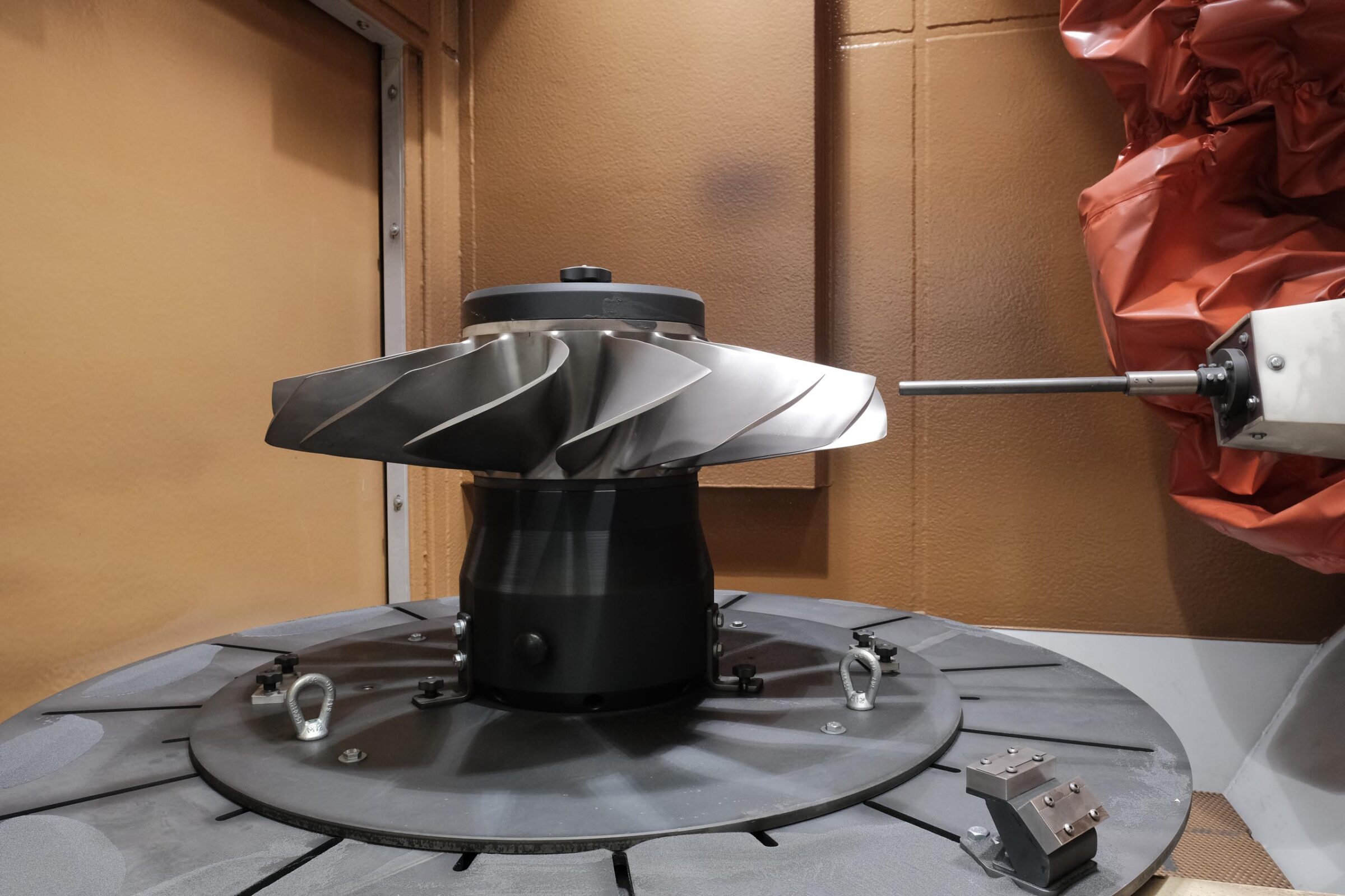 Impianto shot peening per turbine 3