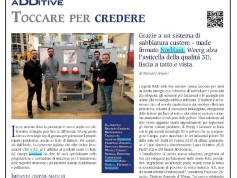Sistema di sabbiatura custom-made per Weerg